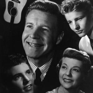 The Adventures of Ozzie  Harriet Ricky Nelson Ozzie Nelson David Nelson Harriet Hilliard circa 1957