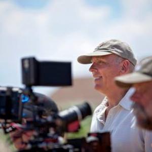 Durrell Nelson director and Doug Miller cinematographer on the set of Texas Rein