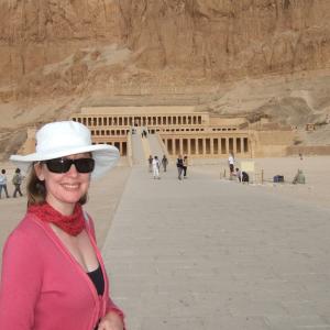 Writer Sophie Neville in Egypt