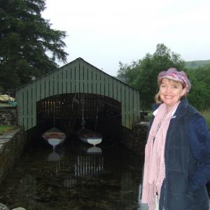 Sophie Neville, author of the filmography 'The making of Swallows & Amazons' visiting locations in the English Lake District