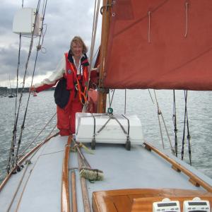 Sophie Neville sailing The Nancy Blackett