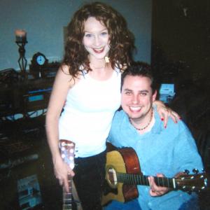 Writing session early 2000s with composer/songwriter Mike Reagan