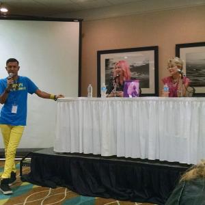 2014 Rangerstop Convention appearance Orlando, FL - animation panel with Samantha Newark and Patricia Albrecht