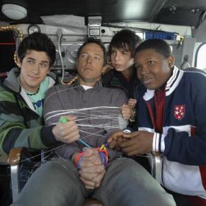 Still of George Newbern Denzel Whitaker David Henrie and Moises Arias in Dadnapped 2009