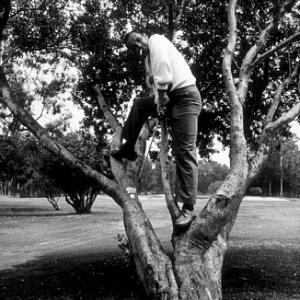 Bob Newhart spoofing a golfer, 1961.