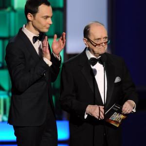 Bob Newhart and Jim Parsons at event of The 65th Primetime Emmy Awards 2013