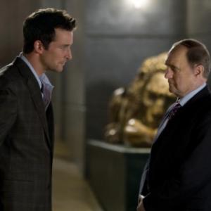 Still of Noah Wyle and Bob Newhart in The Librarian The Curse of the Judas Chalice 2008
