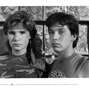 Still of Corey Feldman and Jamison Newlander in The Lost Boys 1987