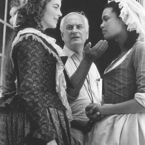 Greta Scacchi James Ivory and Thandie Newton in Jefferson in Paris 1995