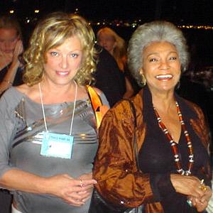 Vanna Bonta and Nichelle Nichols at The World Space Party Yuris Night Los Angeles on 12 April 2004