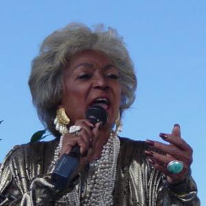 Nichelle Nichols also executive producer songwriter and choreographer of Lady Magdalenes starring as Lady Magdalene singing the song Rahab the Harlotcomposed by J Neil Schulman