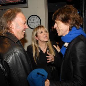 Mick Jagger Stevie Nicks and Neil Young