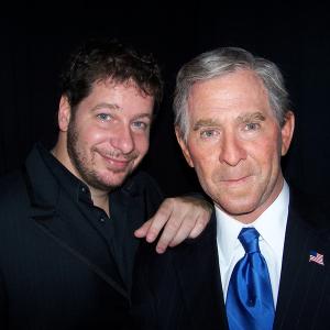 Jim Nieb as George W Bush and Jeff Ross from ABCs The Next Best Thing Show