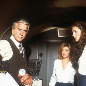 Still of Leslie Nielsen, Peter Graves, Julie Hagerty and Lorna Patterson in Airplane! (1980)