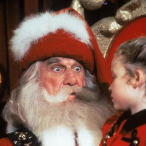 Still of Thora Birch and Leslie Nielsen in All I Want for Christmas (1991)