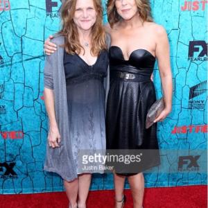 HOLLYWOOD CA  APRIL 13 LR Actresses Dale Dickey and Laura Niemi attend the premiere of FXs Justified series finale at Ricardo Montalban Theater on April 13 2015 in Hollywood California