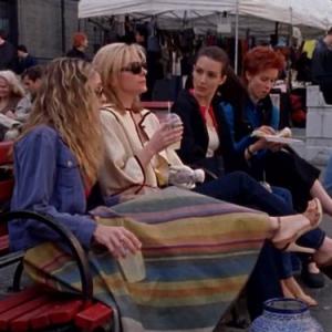 Still of Kim Cattrall Sarah Jessica Parker Kristin Davis and Cynthia Nixon in Sex and the City 1998