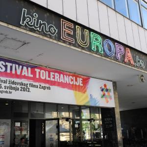 Outside the Kino Europa Zagreb 7th Festival of Tolerance