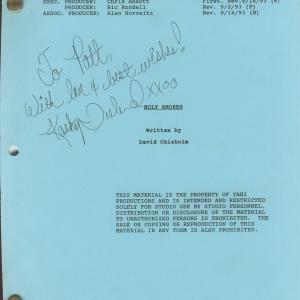 HOLY SMOKES BEAUTY AND THE BANDIT Patt Noday signed script cover for Hal Needhams Beauty and the Bandit costarring Kathy Ireland Tony Curtis Brian Bloom Patt Noday and more!