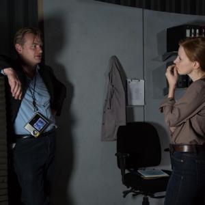 Christopher Nolan and Jessica Chastain in Tarp zvaigzdziu (2014)