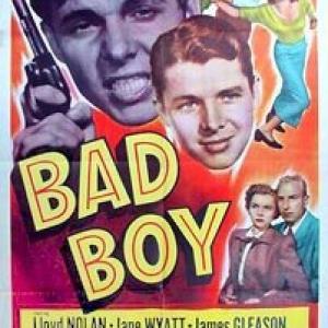 Audie Murphy Lloyd Nolan and Jane Wyatt in Bad Boy 1949