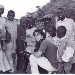 Kevin Noland shooting in Africa for Aids Foundation