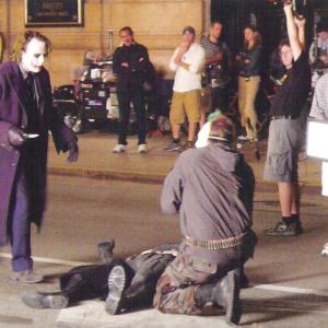 Joker Clown in The Dark Knight with Heath Ledger