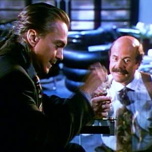 Zack Norman with David Cassidy as Serge Tallent in The Flash Season 1 Episode 19 Done With Mirrors Warner Bros TelevisionCBS Television April 27 1991