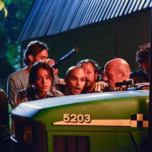 Still of Dean Norris, Jimmy Gonzales, Natalie Martinez and Nicholas Strong in Under the Dome (2013)
