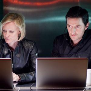 Still of Richard Armitage and Hermione Norris in Spooks 2002