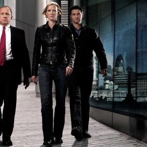 Still of Richard Armitage Peter Firth and Hermione Norris in Spooks 2002