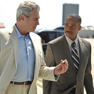 Still of Rocky Carroll and Michael Nouri in NCIS: Naval Criminal Investigative Service (2003)