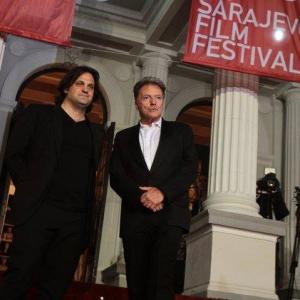 Ante Novakovic Armand Assante at the screening of THE FIX at the Sarajevo Film Festival