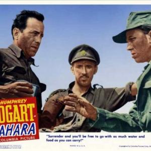 Humphrey Bogart and Richard Aherne in Sahara 1943