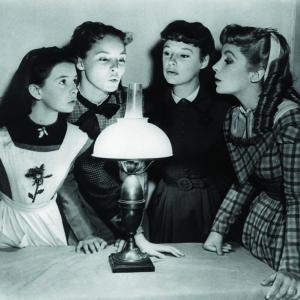 Still of Elizabeth Taylor June Allyson Janet Leigh and Margaret OBrien in Little Women 1949