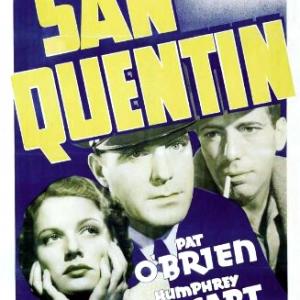Humphrey Bogart Pat OBrien and Ann Sheridan in San Quentin 1937