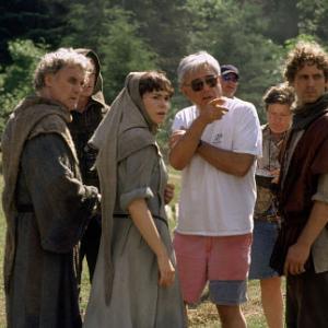 Left to right Billy Connolly Neal McDonough Frances OConnor director Richard Donner and Paul Walker