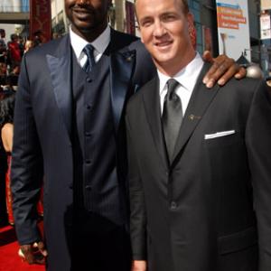 Shaquille O'Neal and Peyton Manning