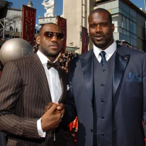 Shaquille ONeal and LeBron James