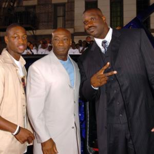 Michael Clarke Duncan Shaquille ONeal and Dwyane Wade