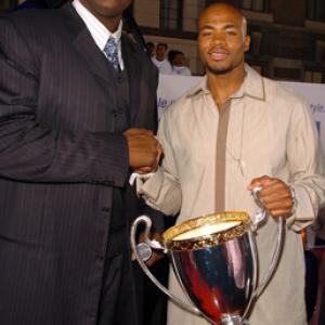 Shaquille O'Neal and Corey Maggette