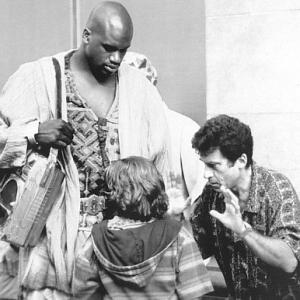 Paul Michael Glaser Francis Capra and Shaquille ONeal in Kazaam 1996