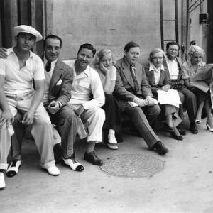 Charles Laughton Bing Crosby Ricardo Cortez Jack Oakie Lilyan Tashman Harry Green at Paramount Studios circa 1932 IV