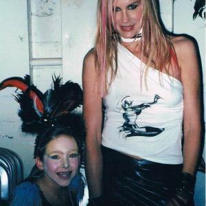 Breanne Oaks with Daryl Hannah backstage at The American Music Awards