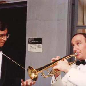 On Look Whos Talking Now at Bridge Studios in 1993 as a Dance Band player with real life Conductor Ari Barck