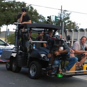 Directing 2nd unit car chase through the French Quarters New Orleans LA