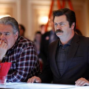 Still of Jim OHeir and Nick Offerman in Parks and Recreation 2009