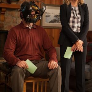 Still of Nick Offerman and Amy Poehler in Parks and Recreation (2009)