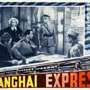 Marlene Dietrich Clive Brook and Warner Oland in Shanghai Express 1932
