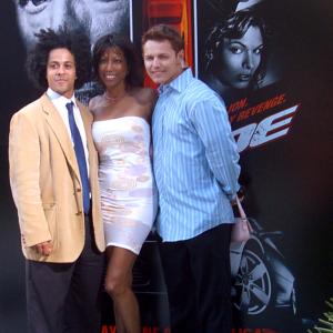 Gwendolyn OLiver, David Douglas and Jesse Rodriguez at The Last Ride Premiere